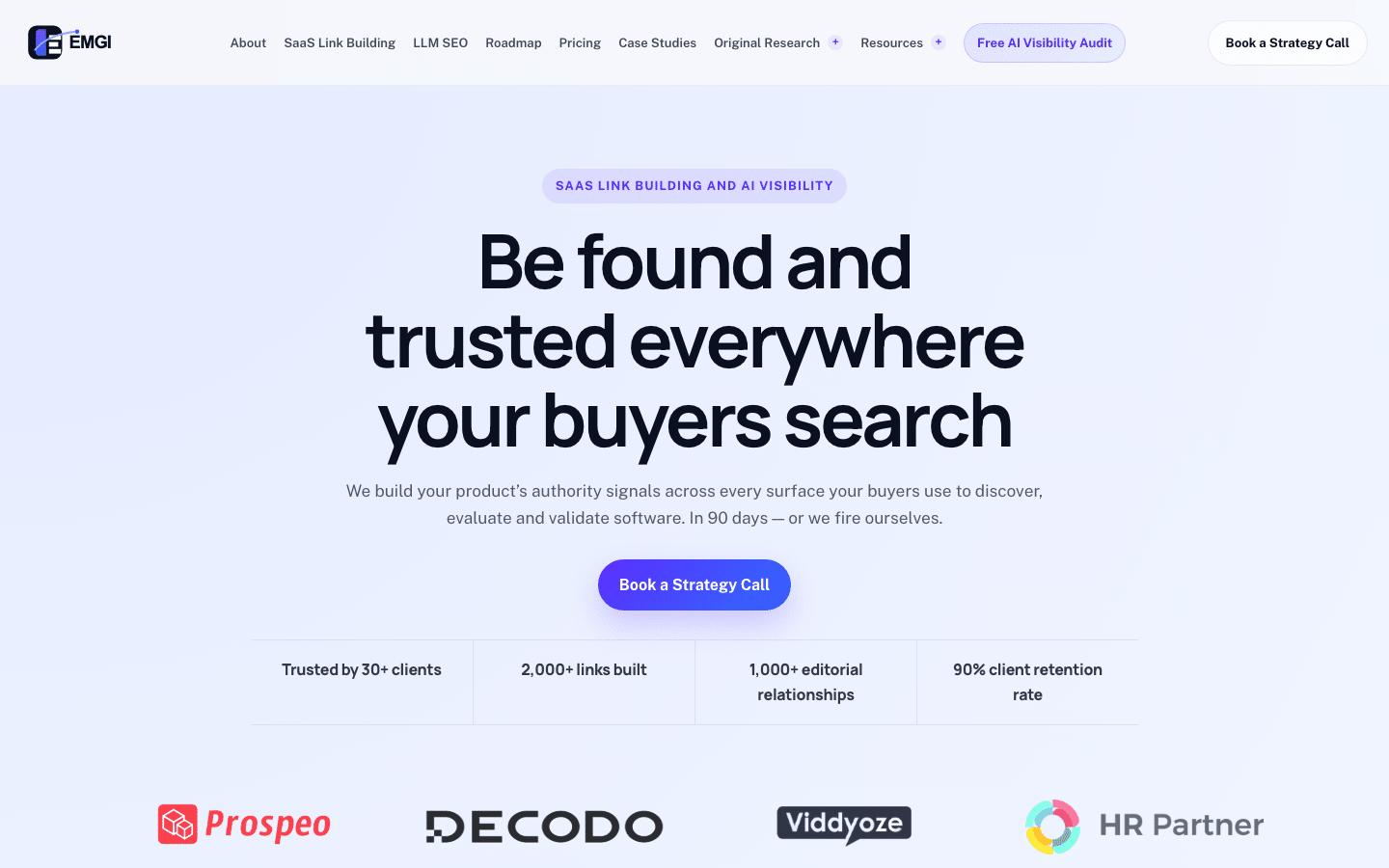 Homepage of EMGI Group