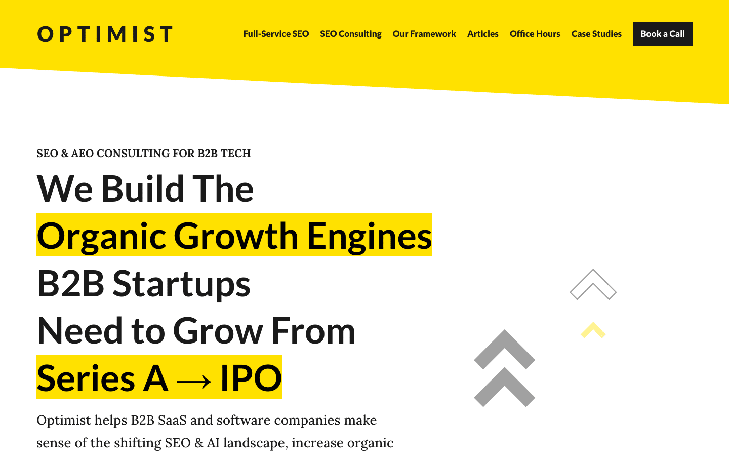 Homepage of Optimist
