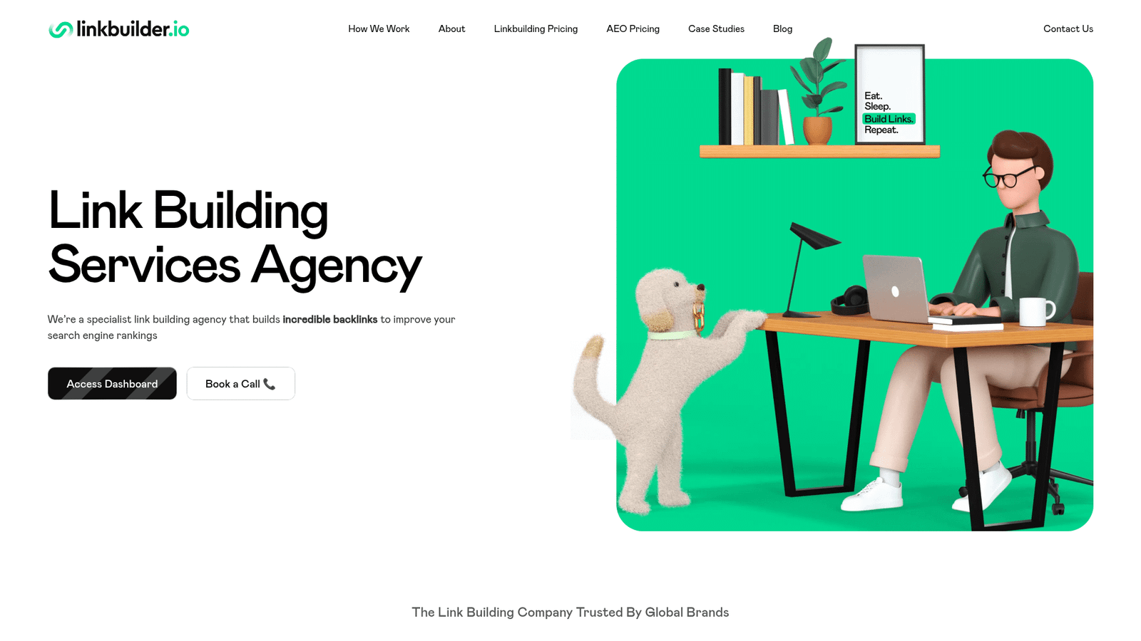 Homepage of LinkBuilder.io
